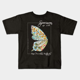 Imari Porcelain Butterfly | Vintage Modern Zoological Print White Kids T-Shirt